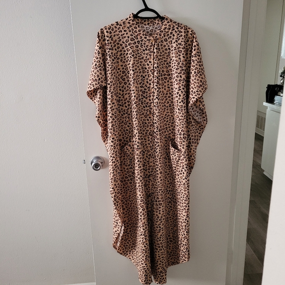 🔥Short Sleeve Button Up Dress SZ One Size - Picture 6 of 6